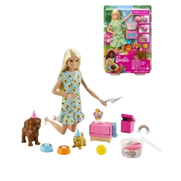 BARBIE SISTER MASCOTA FIESTA DE PERRITO